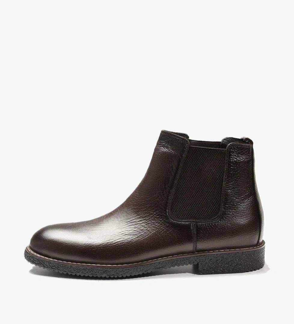 Kahverengi Erkek Deri Düz Bot - 94476