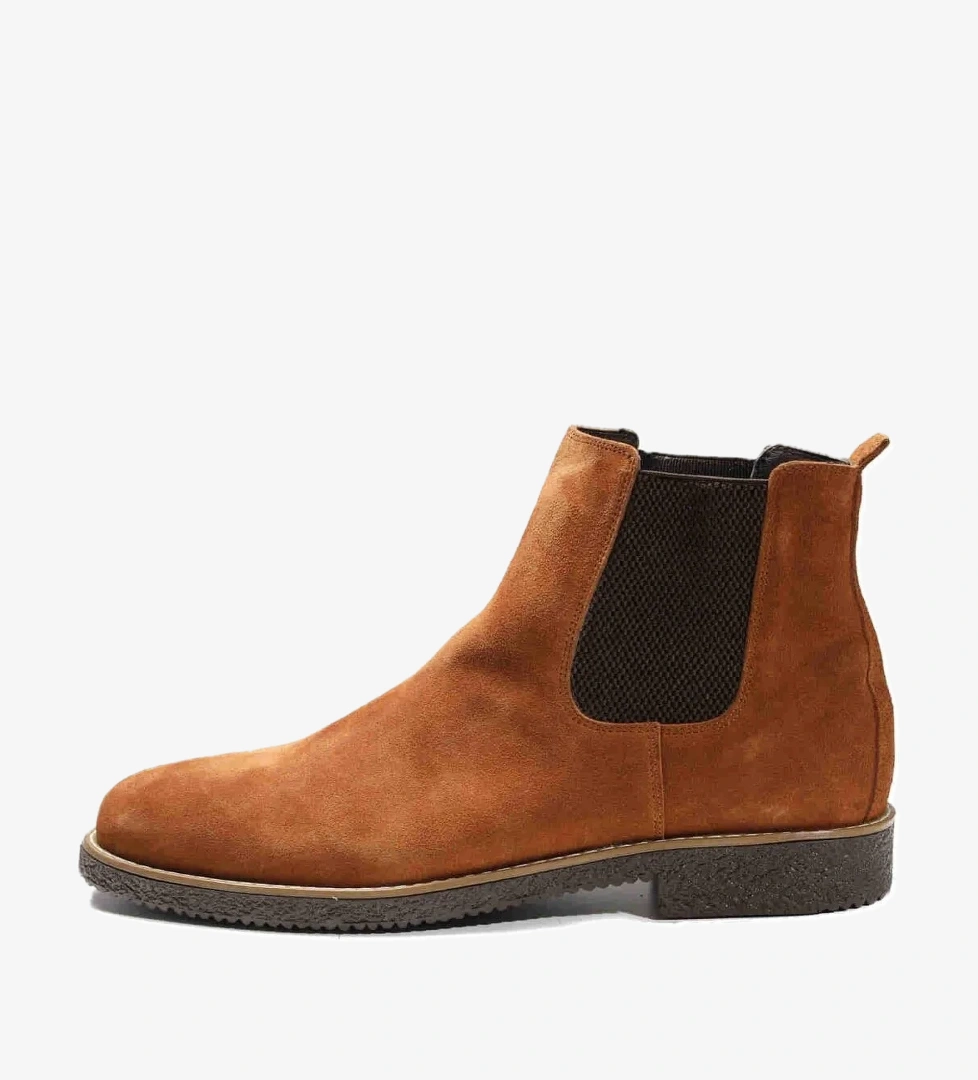 Acı Kahverengi Erkek Süet Düz Bot - 92263