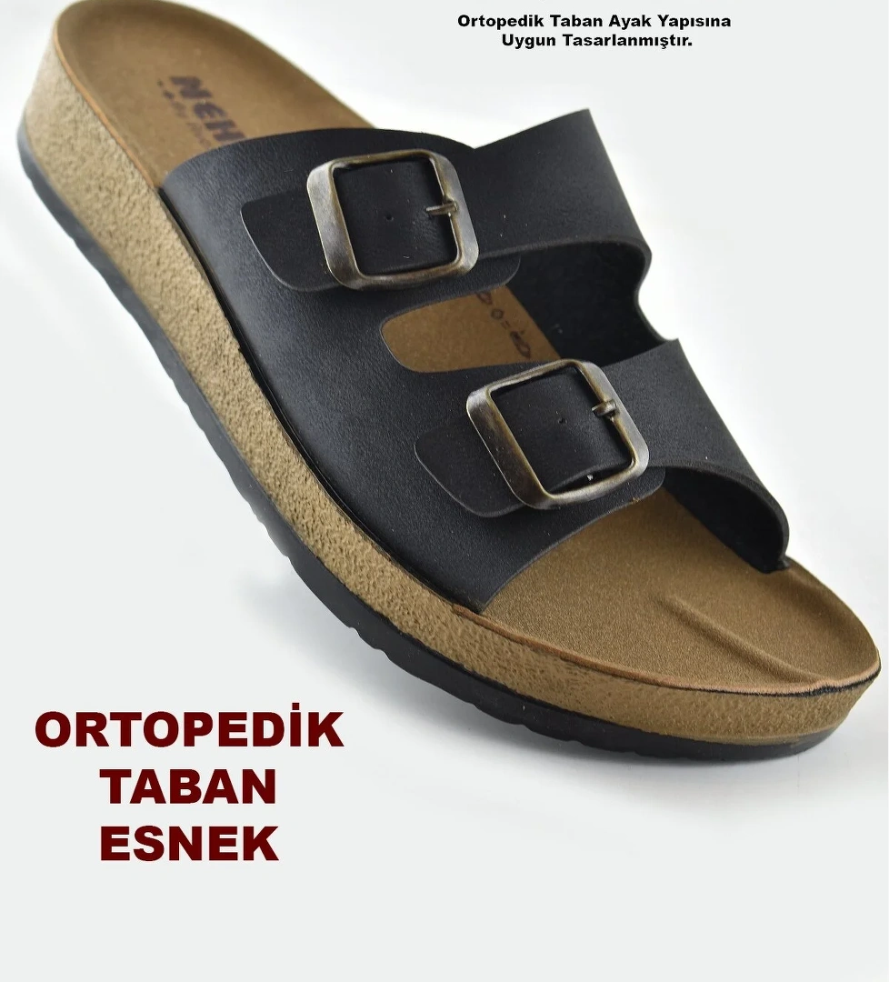 Ayakkabı Burada 7070 TAM Ortopedik Taban Günlük Kadın Terlik Sandalet Deniz Havuz Plaj Terliği model görseli