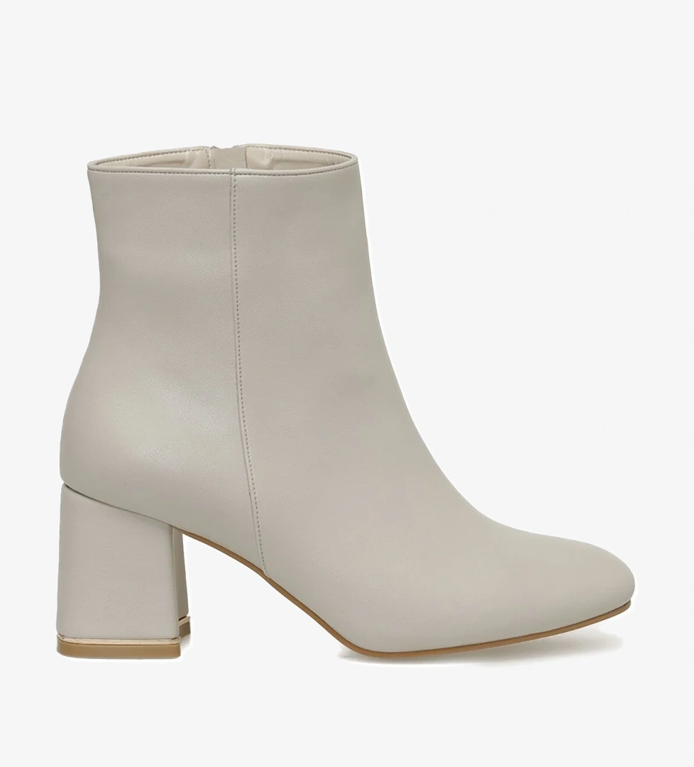 Butigo Butigo 21K-256 3PR Bej Kadın Topuklu Bot | Flo Bej - 1. görsel