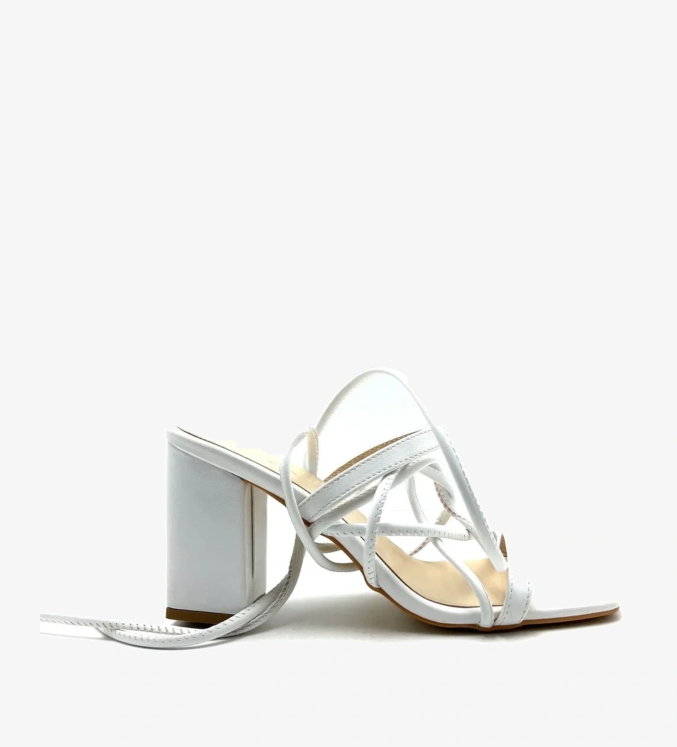 Beyaz Kadın Topuklu Ayakkabı PC-52269