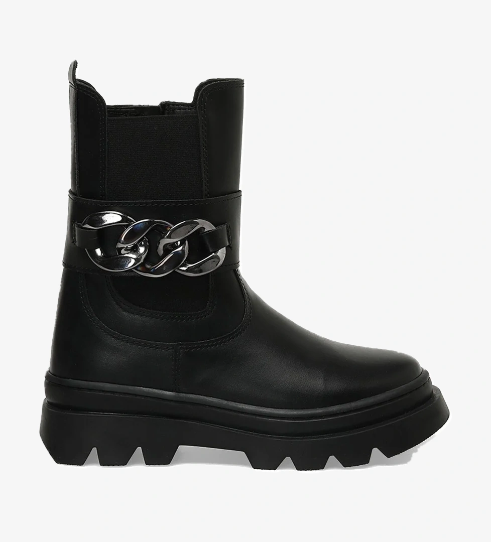 BINONO HERAS T F 3PR Siyah Kız Çocuk Biker Bot - Görsel 1