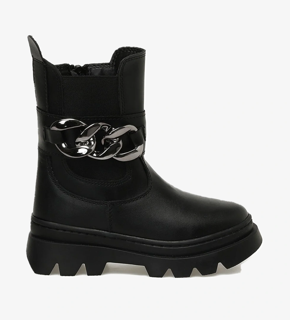 BINONO HERAS K STK P 3PR Siyah Kız Çocuk Biker Bot - Görsel 1