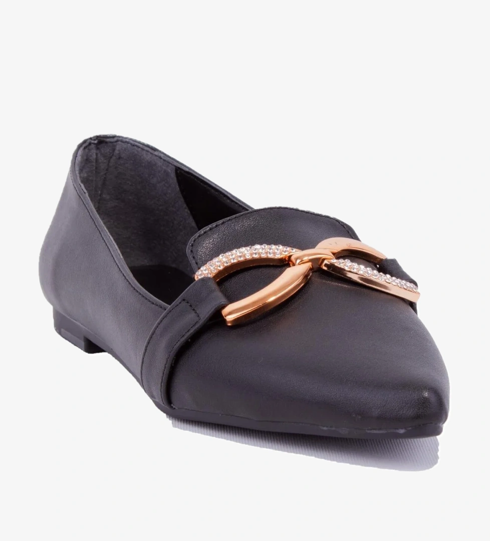 Dagoster DZA07-118106 Siyah Klasik Düz Topuklu Kadın Ayakkabı model görseli