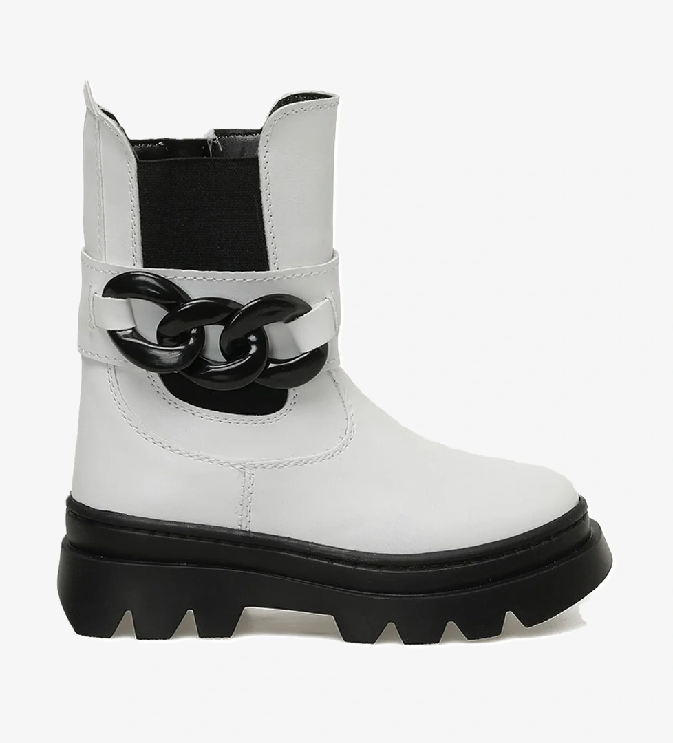 BINONO HERAS T STK P 3PR Beyaz Kız Çocuk Biker Bot - Görsel 1