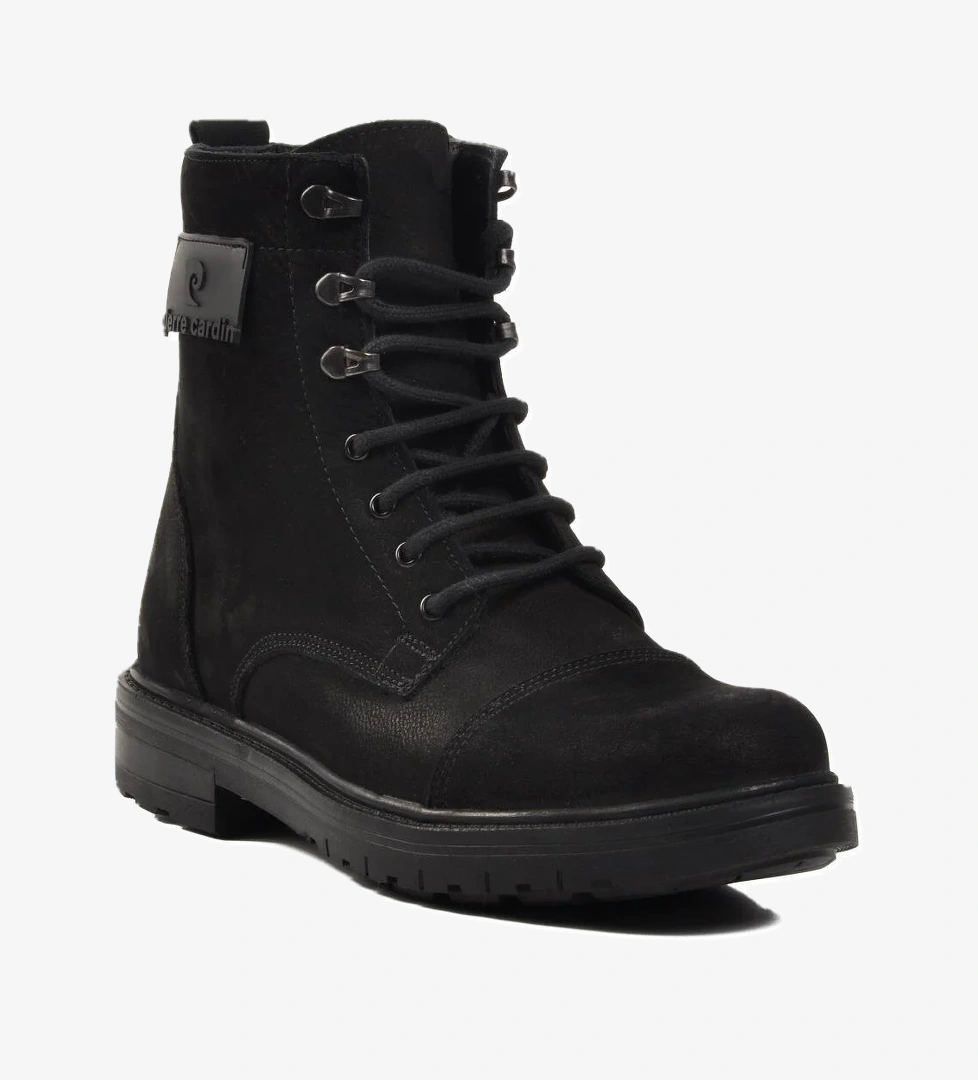 Pierre Cardin 381800 Siyah Nubuk Hakiki Deri Erkek Bot model görseli