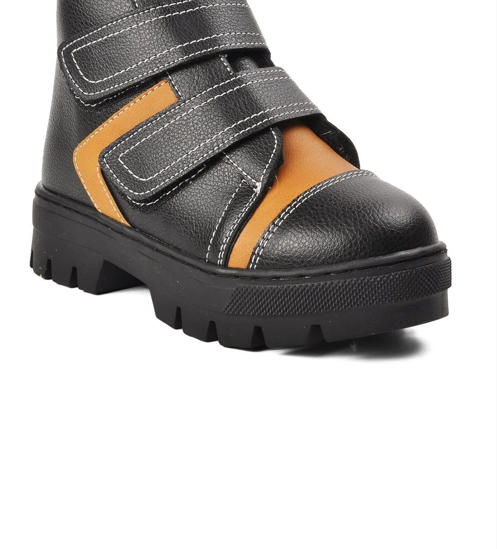 Ayakmod Arz 2301004-p Siyah Siyah-camel Kamuflaj İçi Kürklü Cırtlı Çocuk Bot model görseli