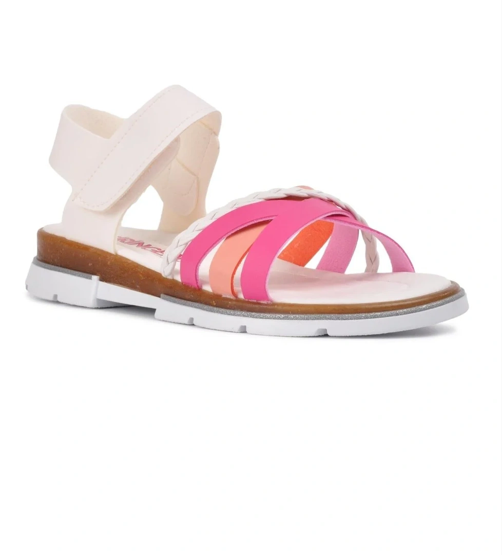 Ayakmod Şiringenç 001 Beyaz-Pembe Çocuk Sandalet model görseli