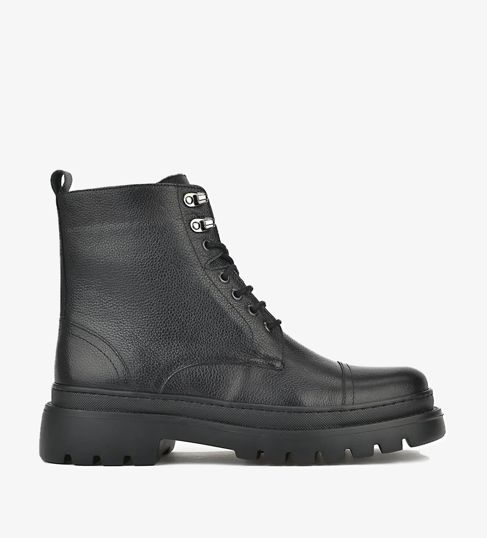 Erkek Hakiki Deri Bot 14319Z77184 Siyah