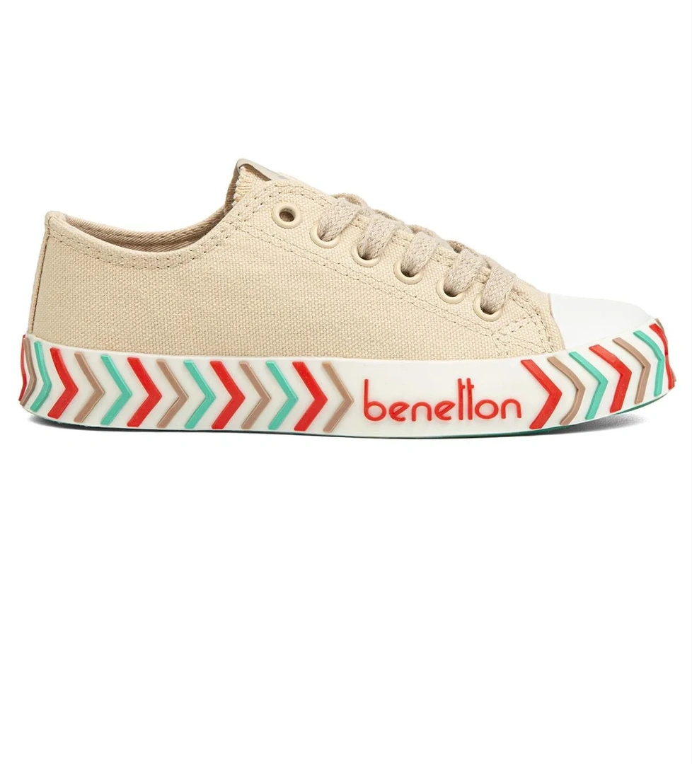 Benetton ® | BN-90624- Bej - Kadın Spor Ayakkabı model görseli