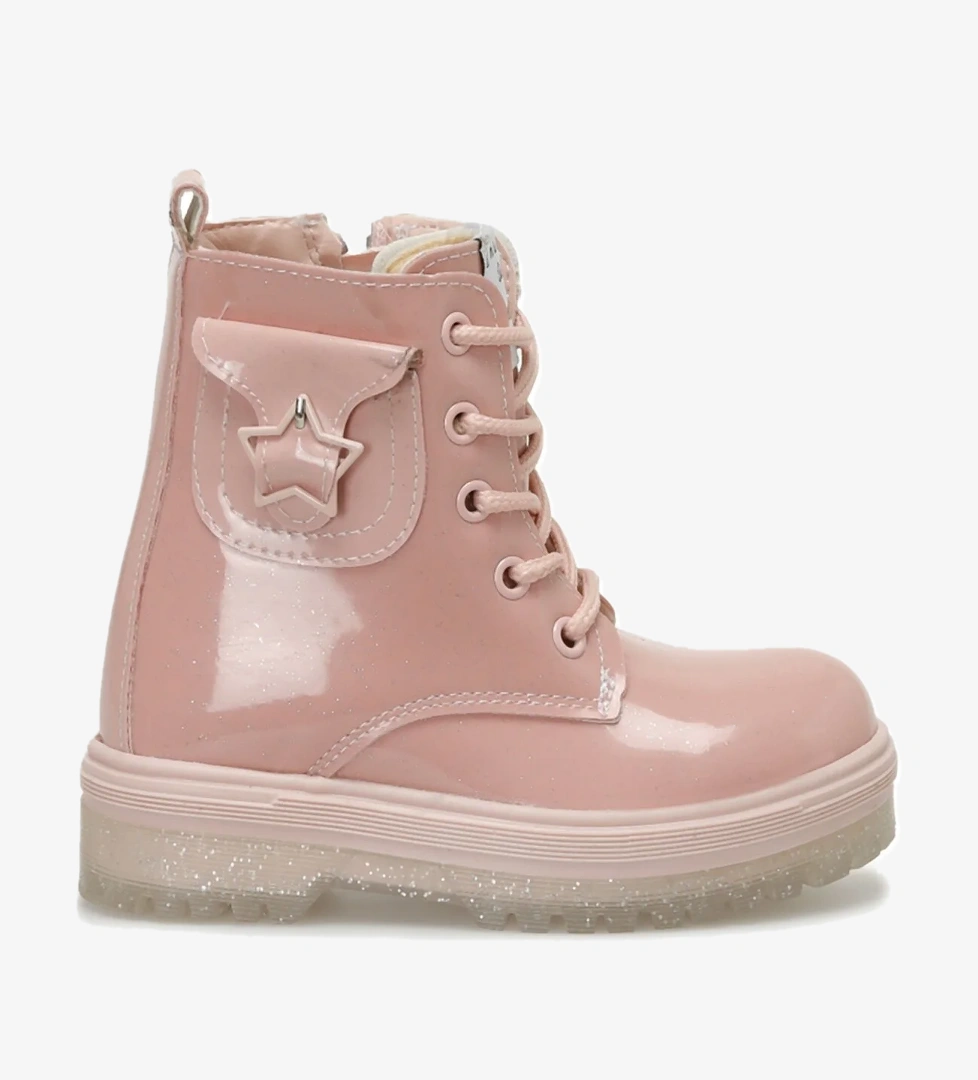 LOPAN.P 3PR Pudra Kız Çocuk Biker Bot - Görsel 1