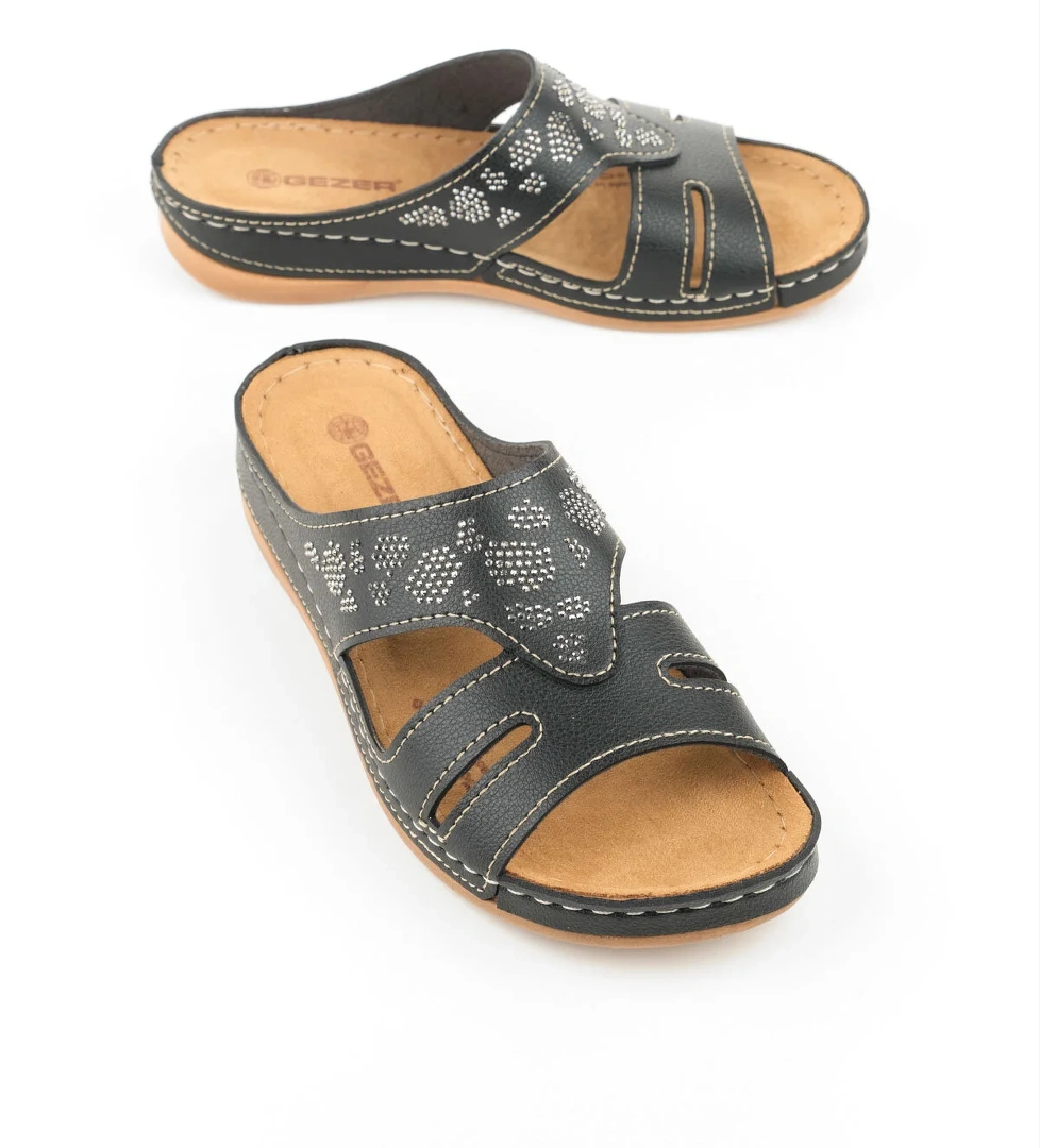 Yazlık Kadın Suni Deri Koleksiyon Terlik - Görsel 1