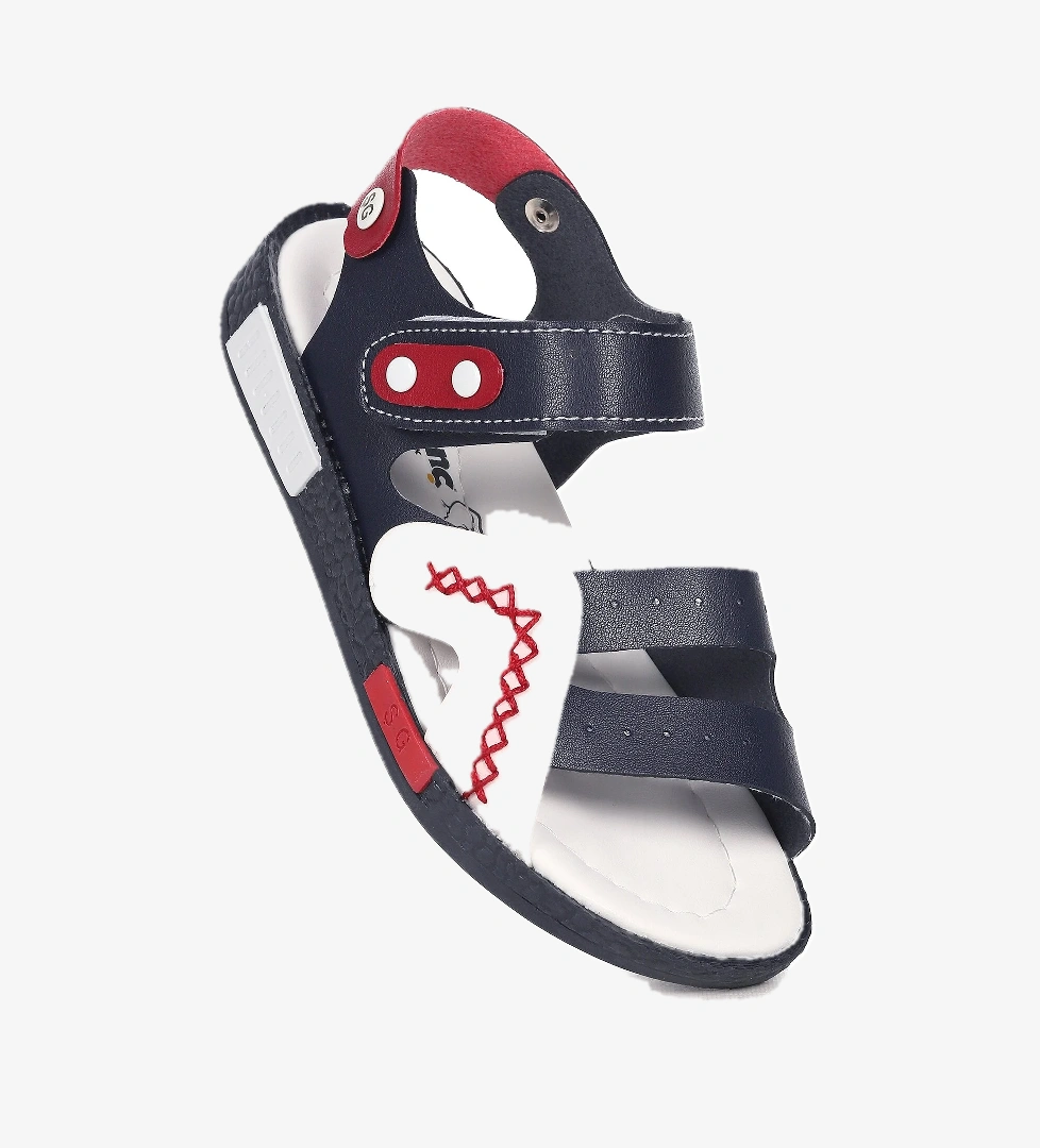 Erkek Çocuk Sandalet Şb 2498-07 Lacivert Beyaz Kırmızı