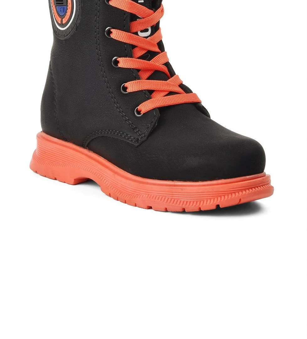 Peris-P Siyah-Turuncu İçi Kürklü Kız Çocuk Bot