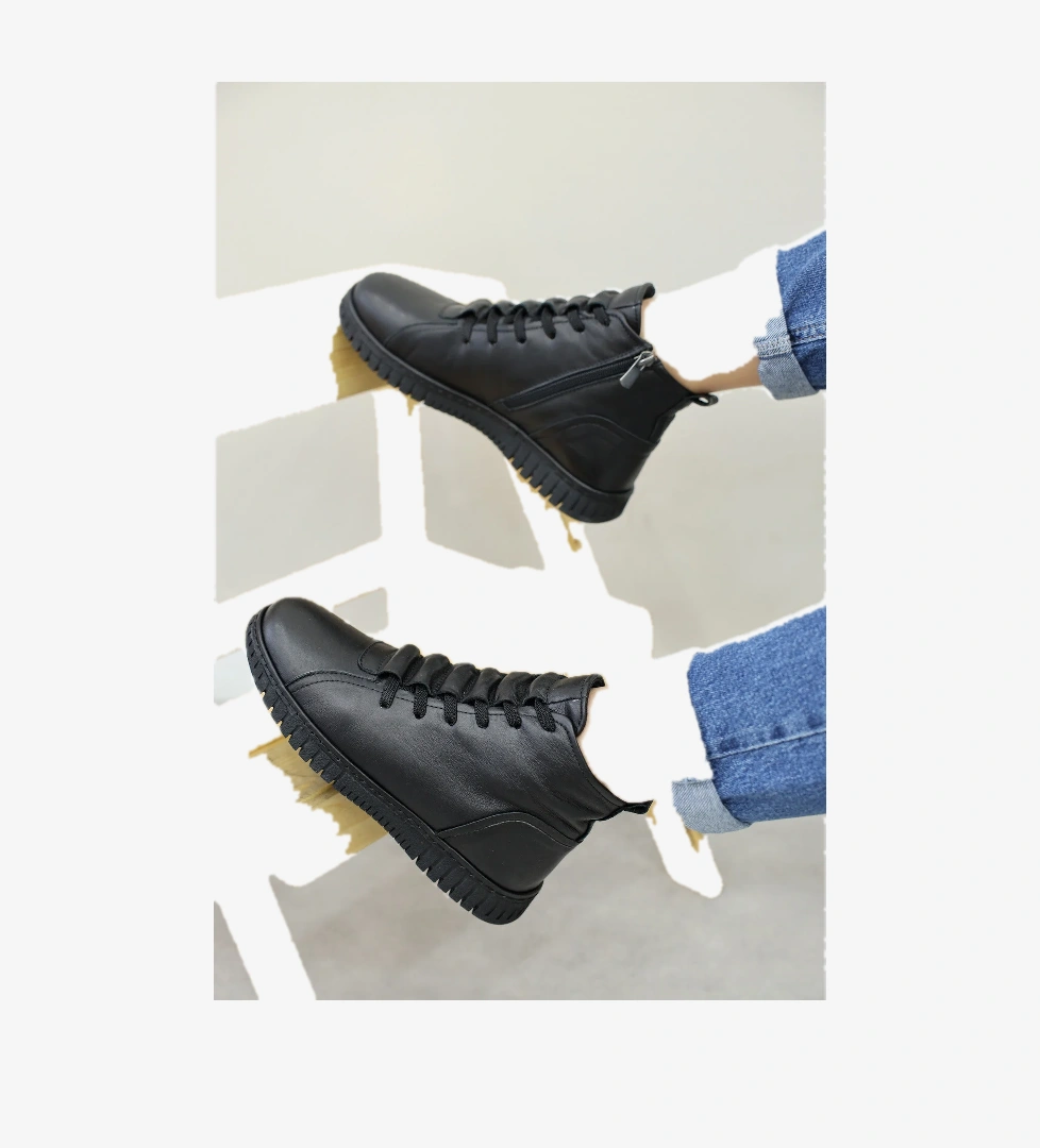 Hakiki Deri Kadın Klasik Bot 757SZA23662