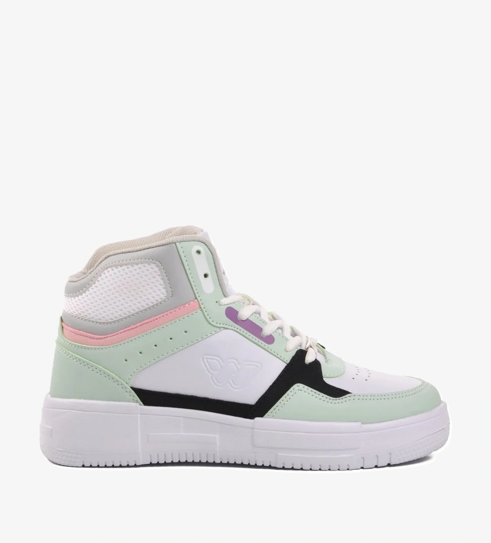 Berry Hi Beyaz-Su Yeşili Bağcıklı Unisex Hi Sneaker