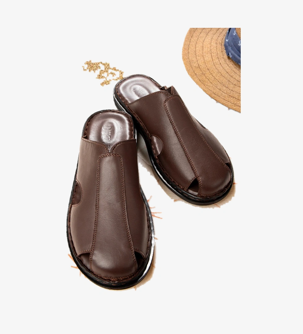 Stan Hakiki Deri Erkek Terliği, Hakiki Deri Terlik, Ortopedik Taban Terlik, Hafif Deri Ter