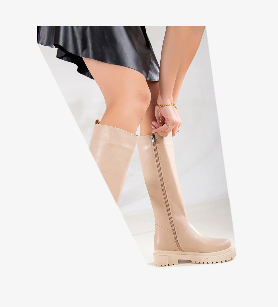 D812 Kadın Çekme Günlük Çizme Bot Garantili Ürün