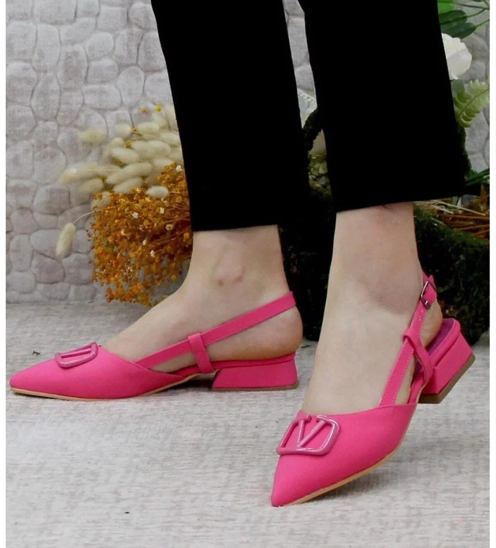 01-902 V Toka Kadın Babet Ayakkabı