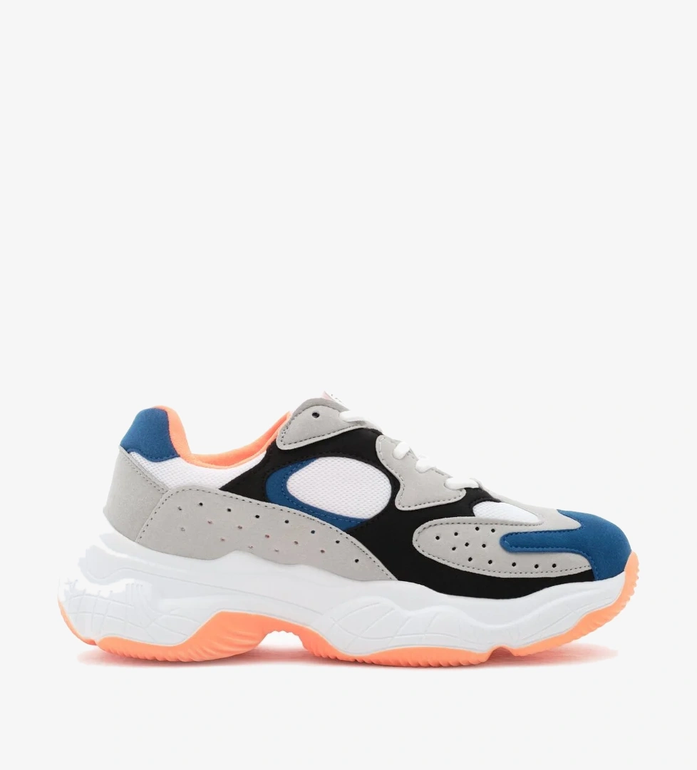 Kadın Buz Sax Rahat Kalıp Yüksek Taban Bağcıklı Spor Ayakkabı