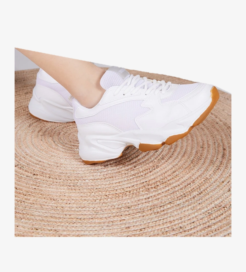 Unisex Beyaz Krep Spor Ayakkabı Zyp