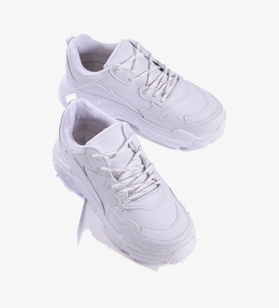 Kadın Beyaz Cilt Spor Ayakkabı Bls-Q