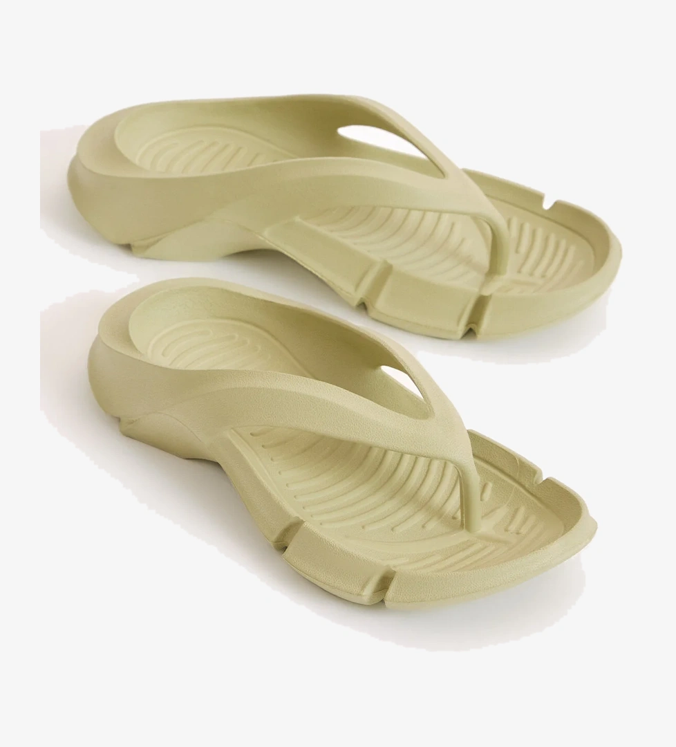 Kadın Yeşil Kalın Tabanlı Parmak Arası Eva Terlik