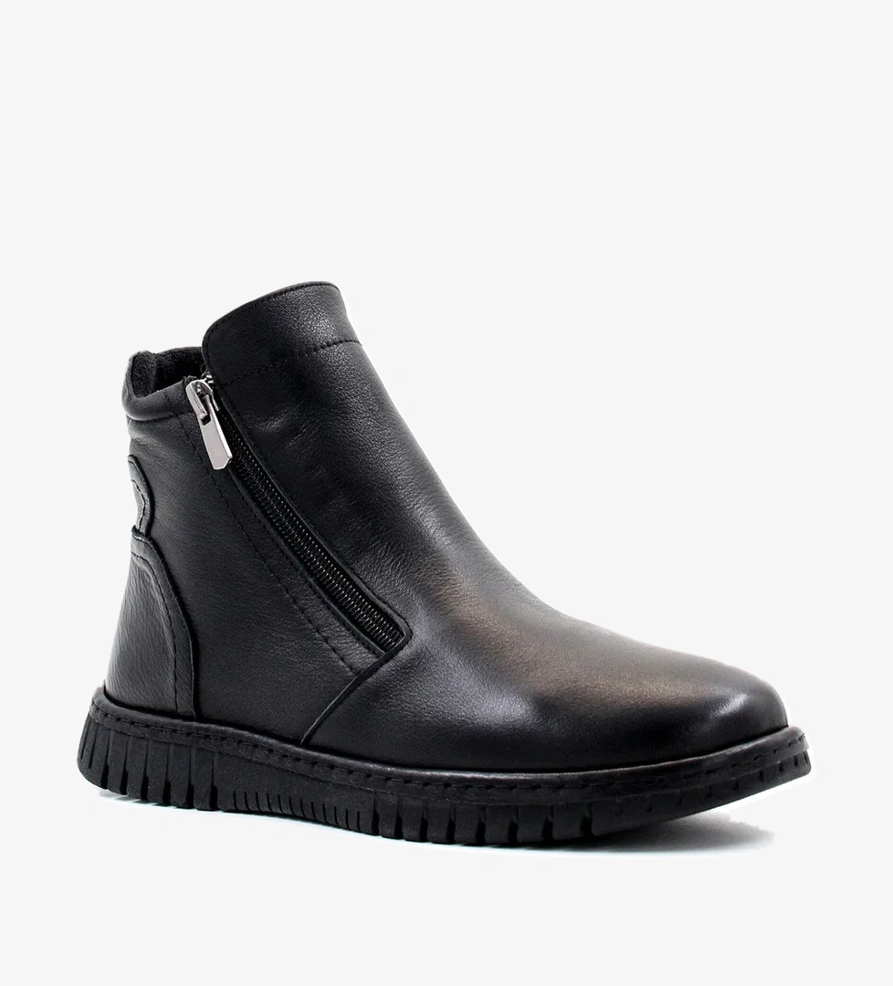 Hakiki Deri Kadın Klasik Bot 757SZA23665 - Görsel 1