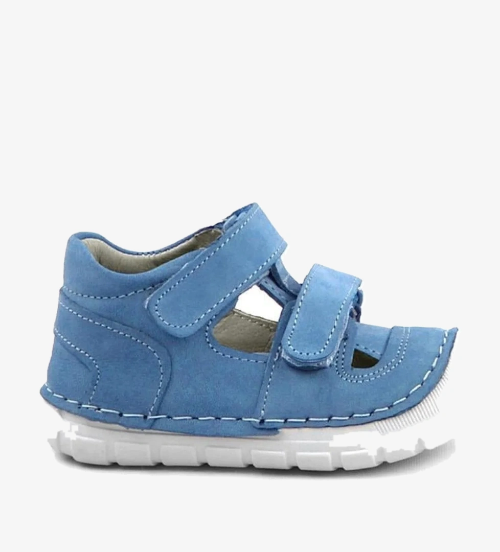 Rakerplus Ruby Hakiki Deri Mavi Yazlık İlk Adım Ayakkabısı model görseli
