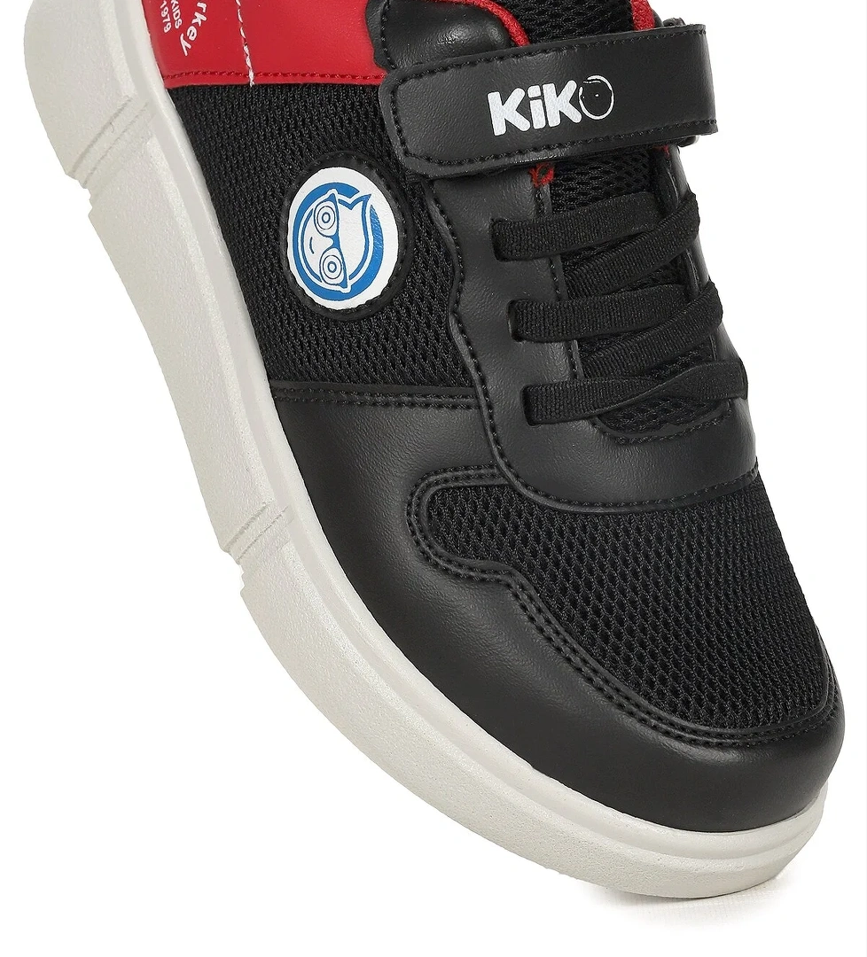 Nicce Cırtlı Fileli Erkek Çocuk Spor Ayakkabı Siyah - Kırmızı