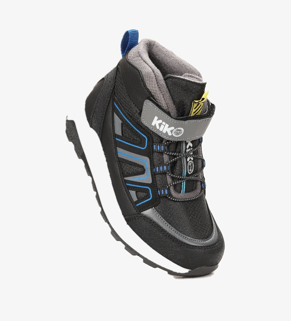 Kiko Kids Kiko Kids Çok Renkli Krafti Termo Taban Cırtlı Erkek Çocuk Bot Siyah - Saks Mavi | Flo Çok Renkli - 1. görsel