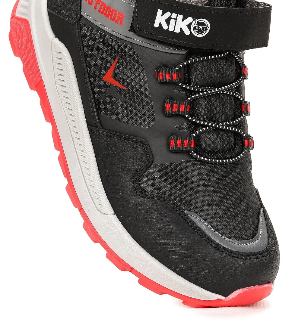 Kiko Kids Kiko Kids Snoww Termo Taban Cırtlı Erkek Çocuk Bot Siyah - Kırmızı | Flo Siyah - 1. görsel