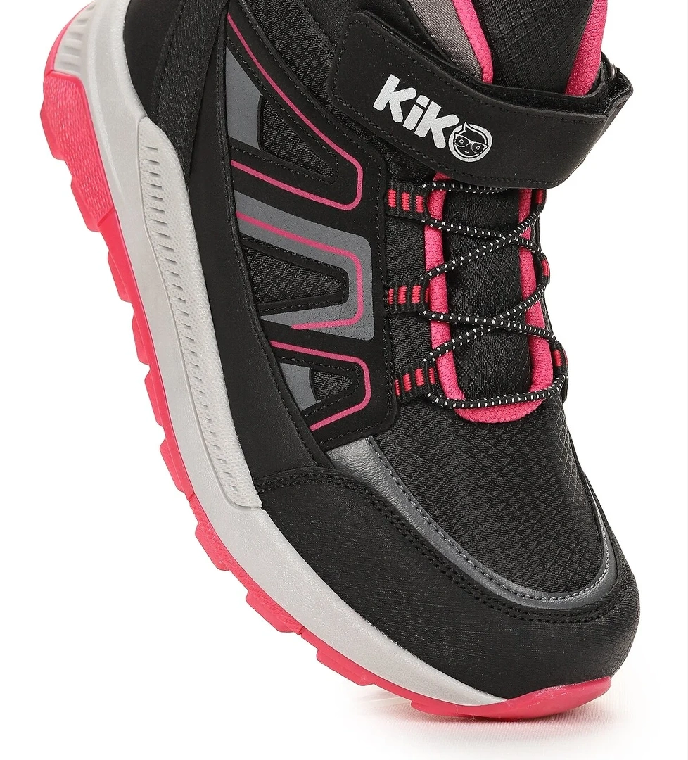 Krafti Termo Taban Cırtlı Kız Çocuk Spor Bot Ayakkabı Siyah - Fuji