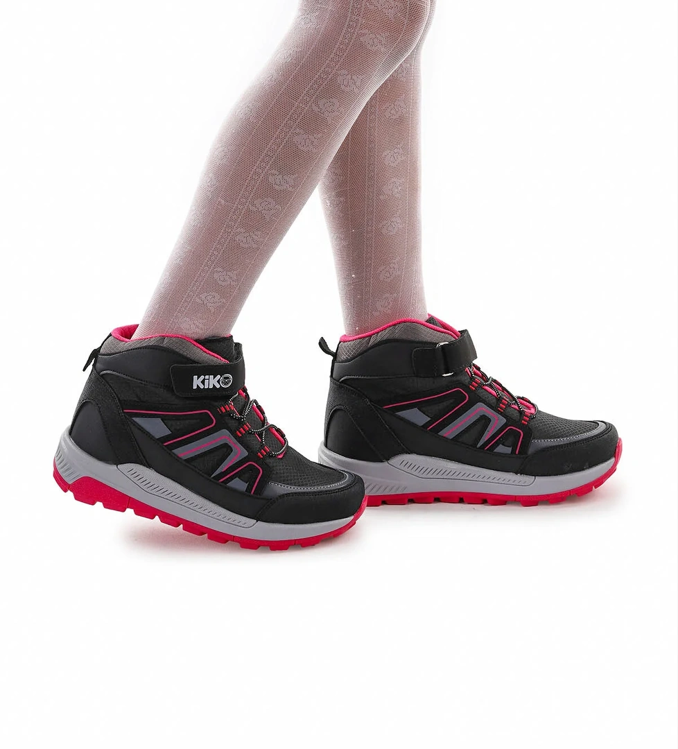 Termo Taban Cırtlı Kız Çocuk Spor Bot Ayakkabı 300 Siyah - Fuji