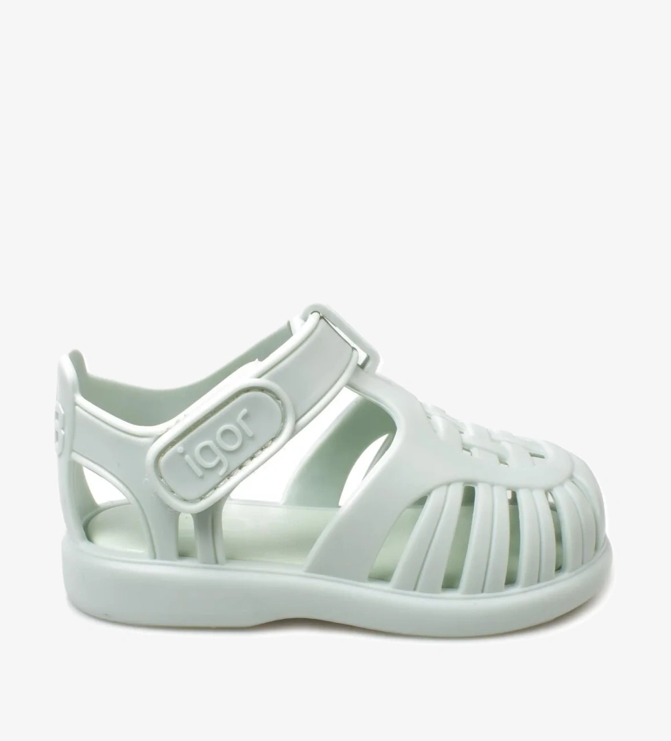 10271 K Tobby Solid Yeşil Kız Çocuk Sandalet