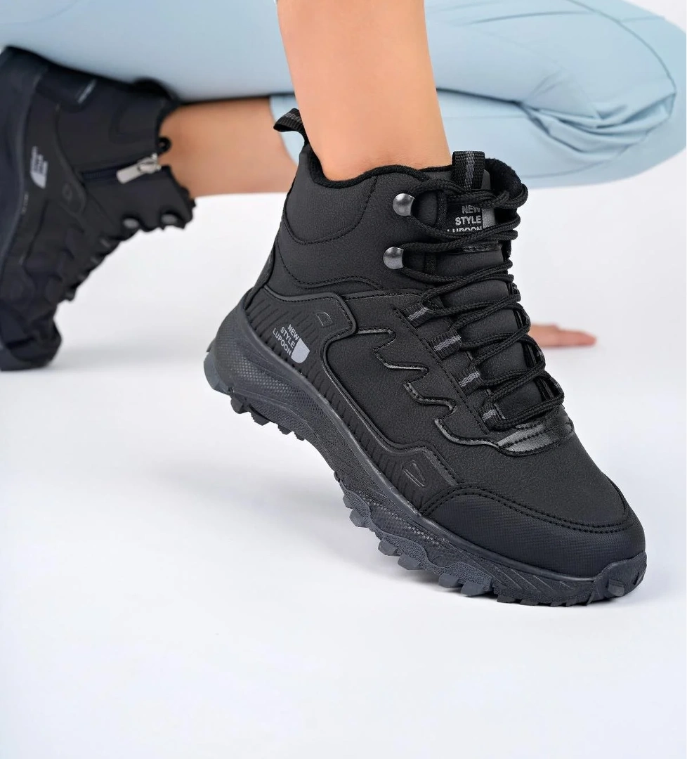 Alaska Unisex Garantili Trekking Outdoor Bağcıklı Yandan Fermuarlı Kışlık Bot