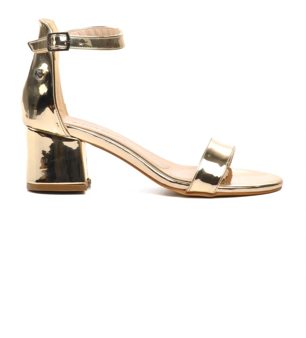 PC-52202 Platin Kadın Abiye Ayakkabı