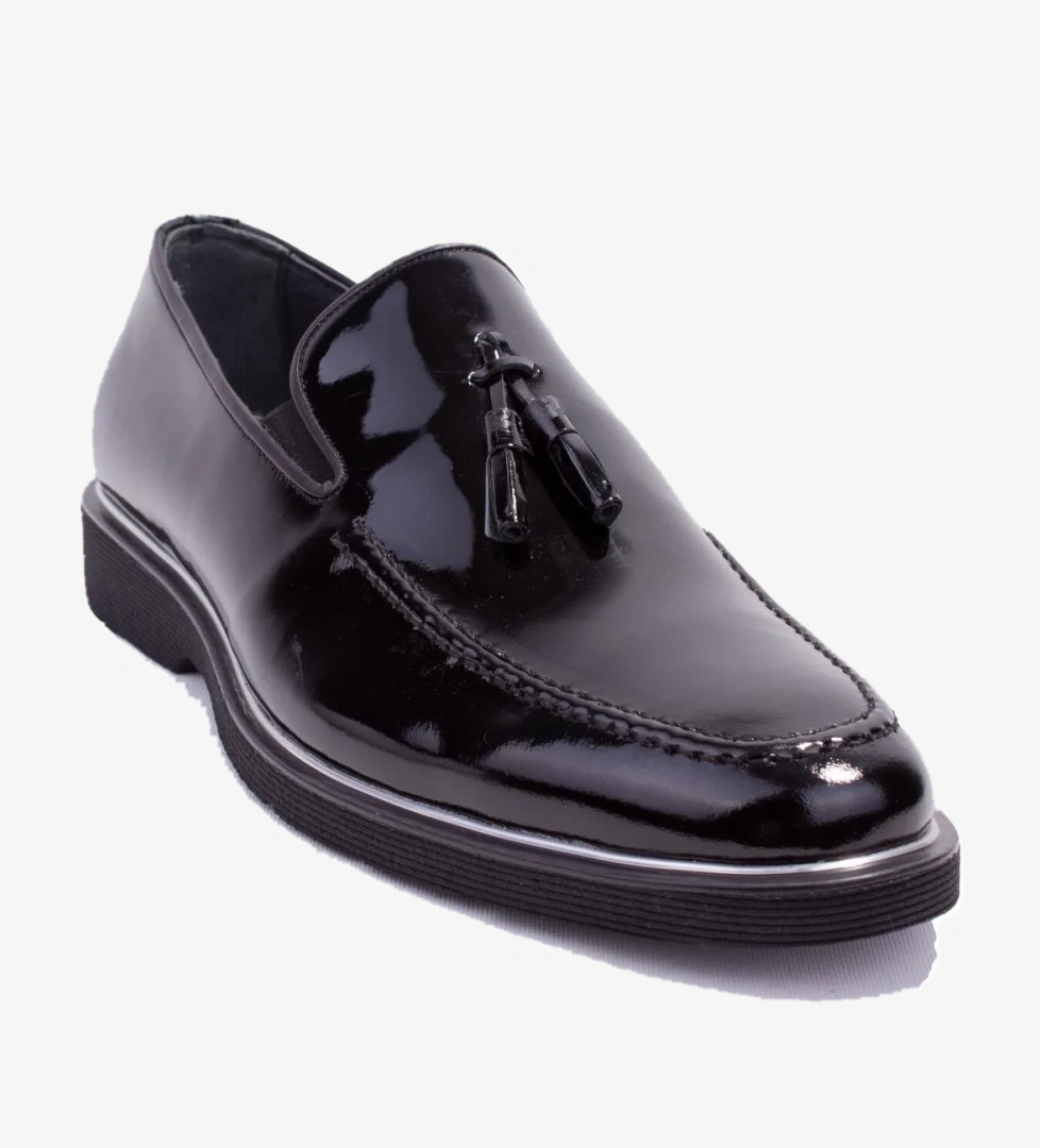 Dagoster DMA08- 024 Siyah Rugan Ortopedik Günlük Erkek Deri Ayakkabı model görseli