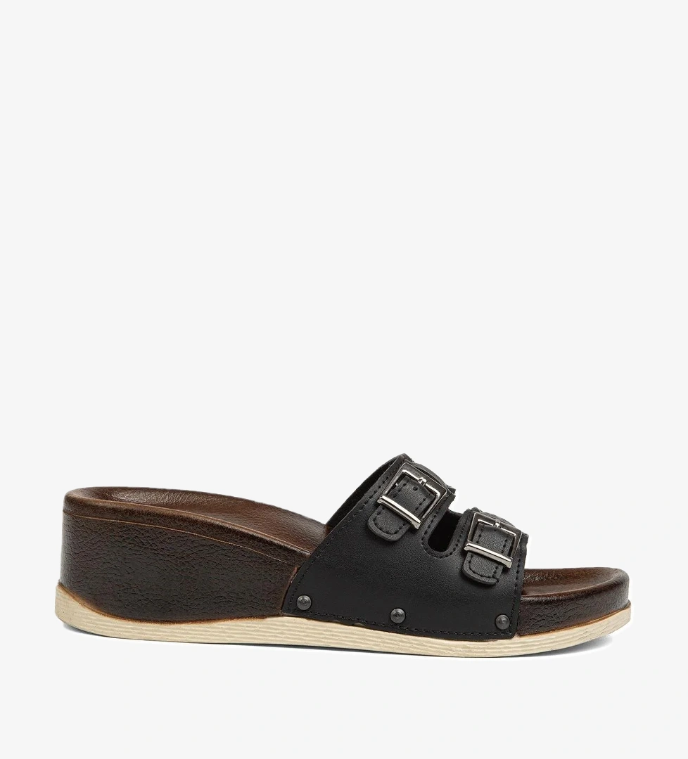 ® | PC-7020-3485 Siyah - Kadın Terlik - Görsel 1