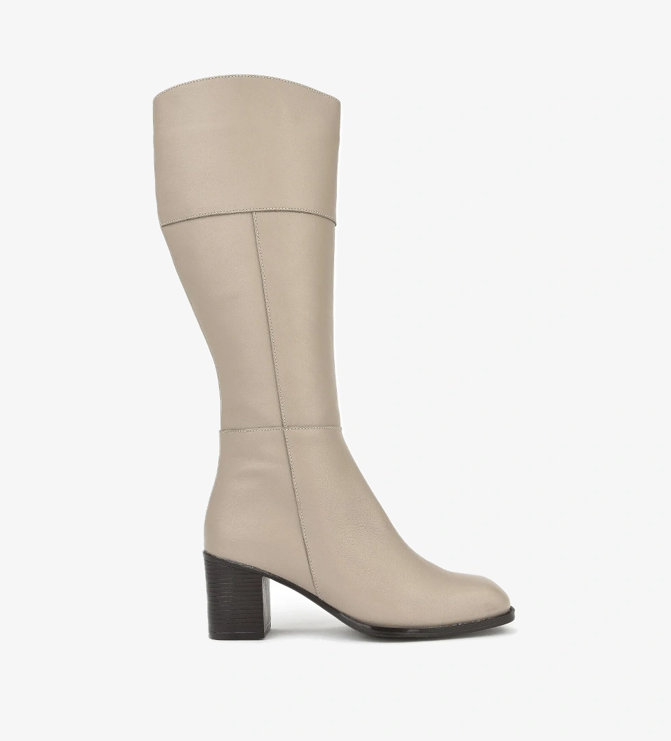 Kadın Hakiki Deri Çizme 13319Z88065 Vizon - Görsel 1