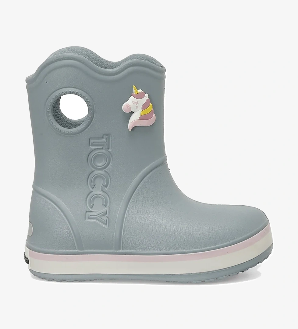 Bınono BINONO TOG P 3PR Gri Kız Çocuk Yağmur Çizmesi - Görsel 1