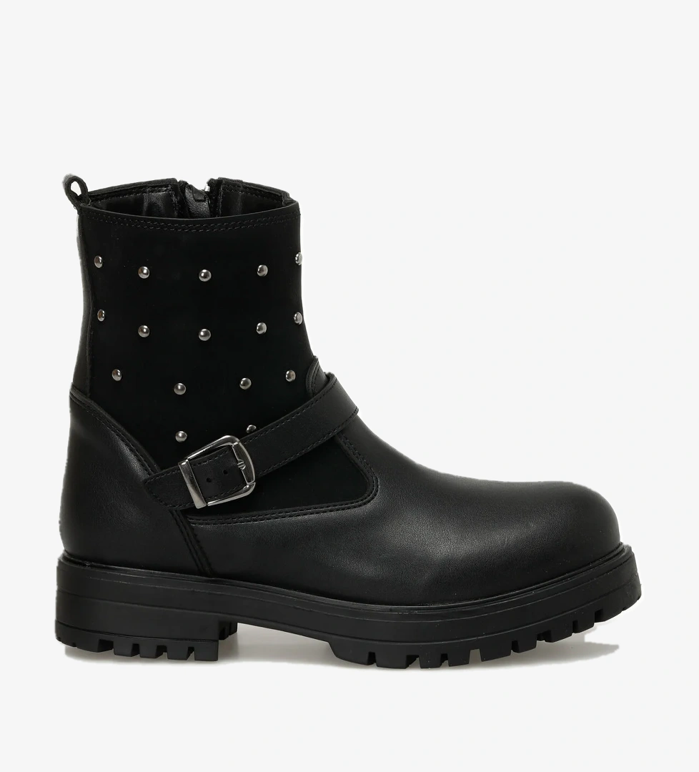 Seventeen Seventeen MICHELLE.G3PR Siyah Kız Çocuk Biker Bot Flo'da! Siyah - 1. görsel