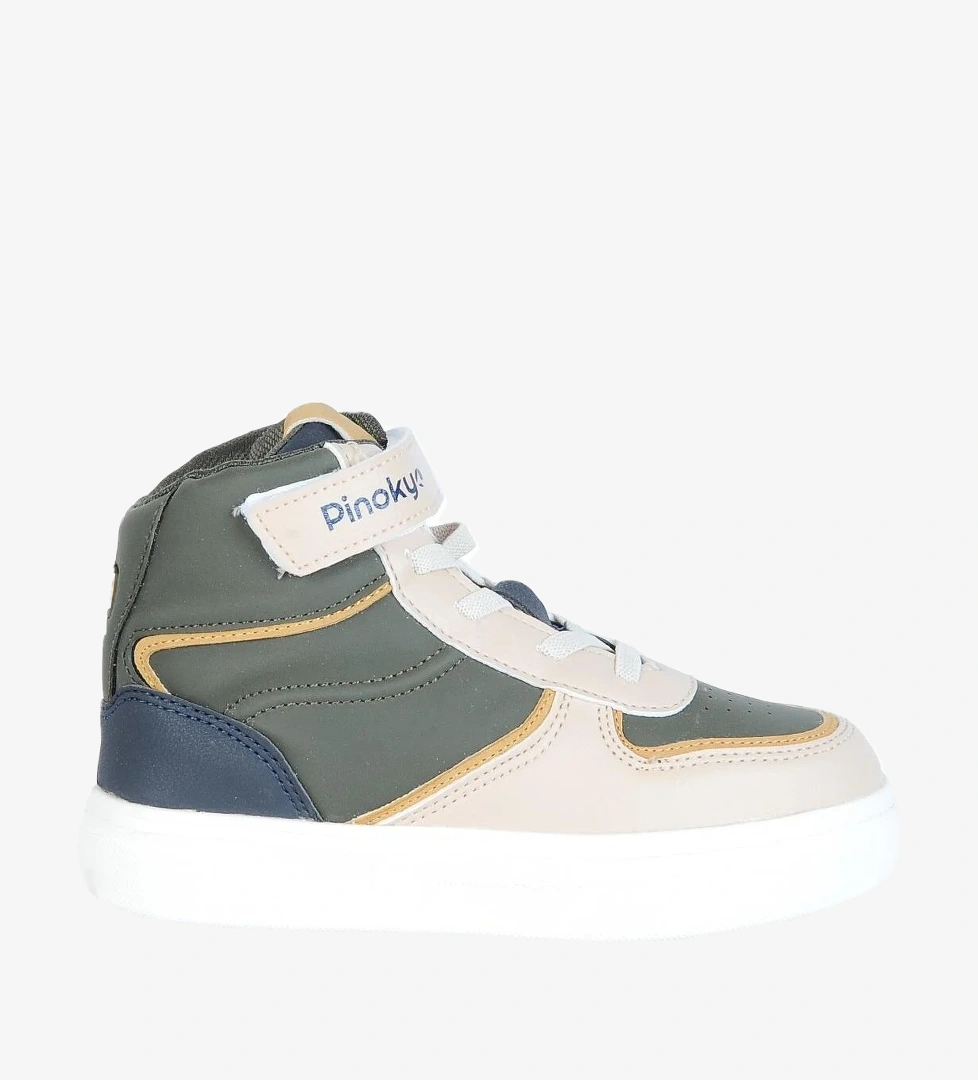 Pinokyo Chicago Haki Cırtlı Boğazlı Erkek Çocuk Spor Ayakkabı model görseli