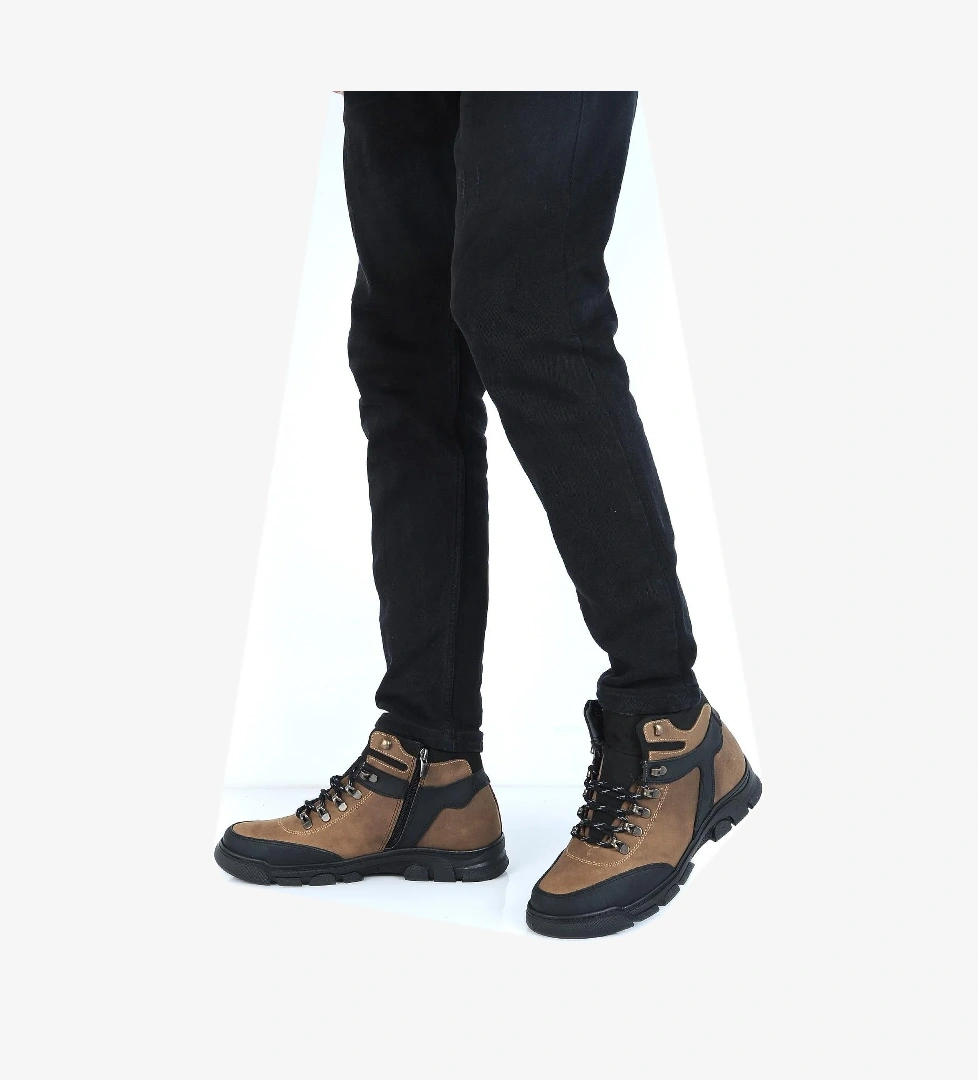 Tardelli̇ Tardelli 3673 Kaçuk Kürklü Erkek Deri Bot model görseli