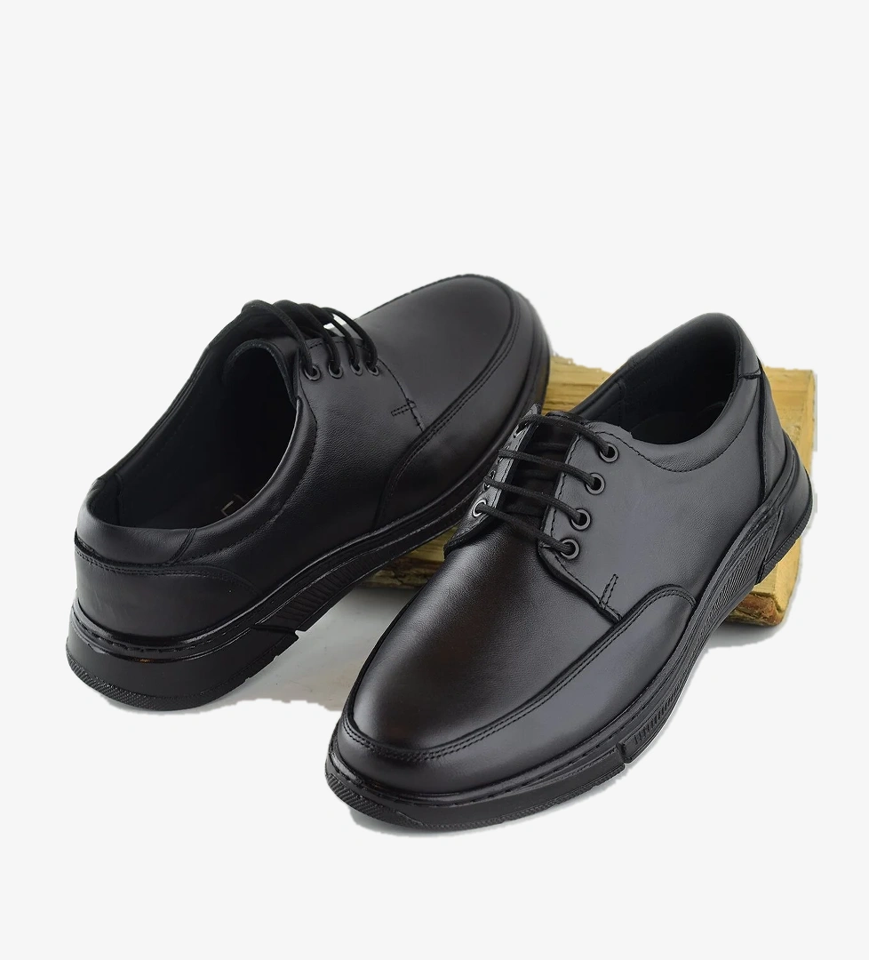 Ayakkabı Burada Burada 501 Ortopedik Topuk Masajlı Hakiki Deri Kışlık Ayakkabı Erkek model görseli