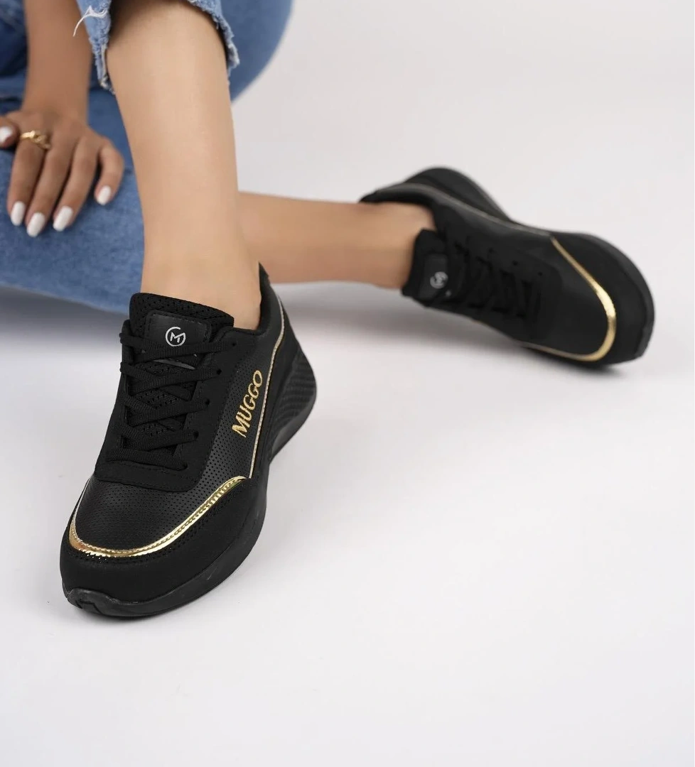 Happy Garantili Kadın Ortopedik Günlük Bağcıklı Şık Rahat Sneaker Spor Ayakkabı