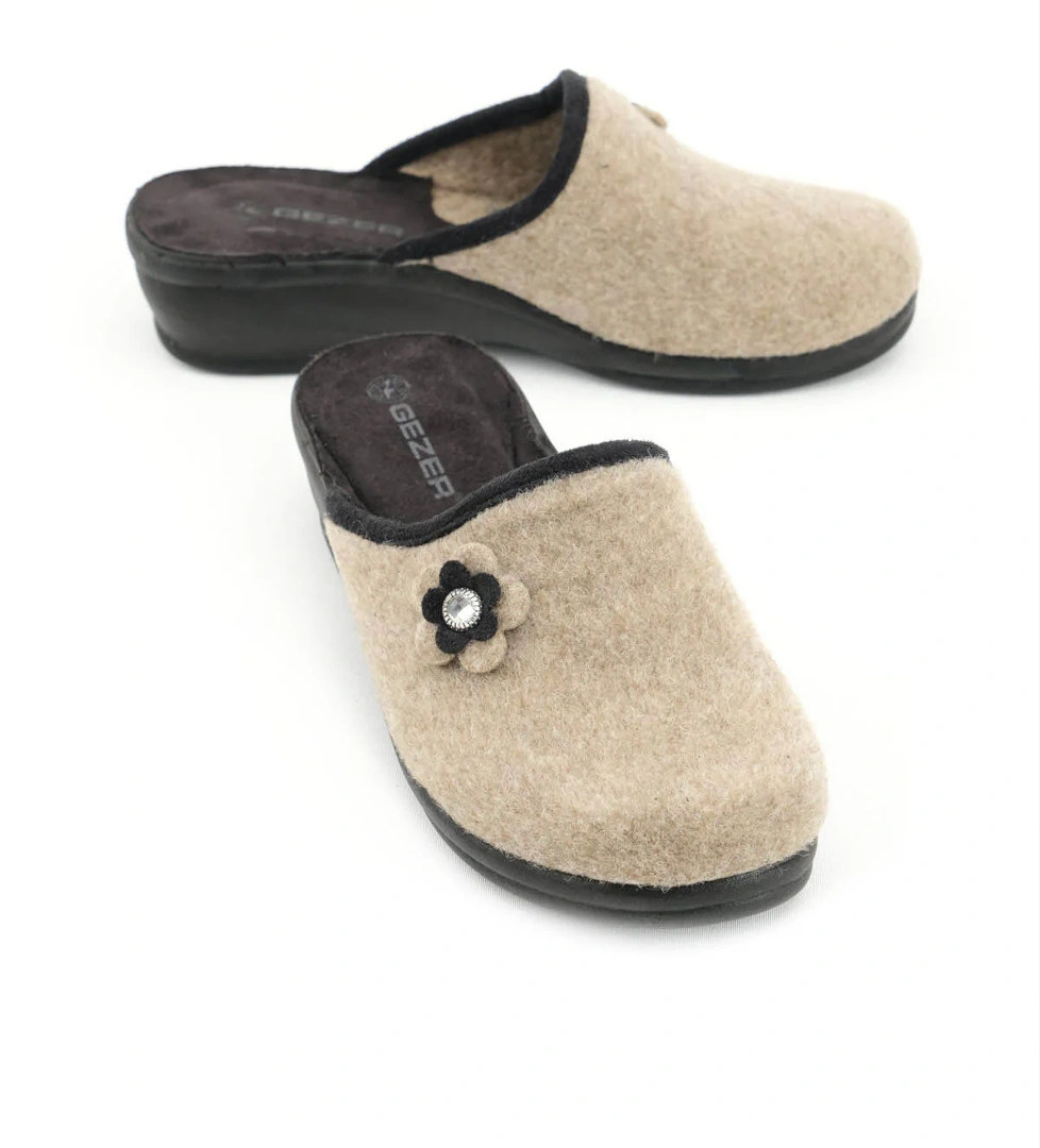 Kışlık Ev Bahçe Yüksek Topuk Kadın Terlik - Görsel 1