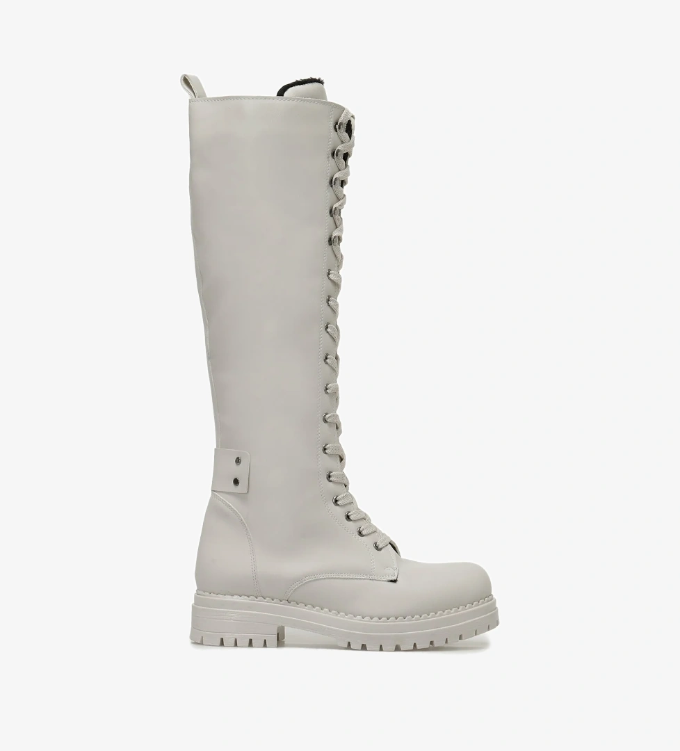 JONA 3PR Bej Kadın Çizme - Görsel 1