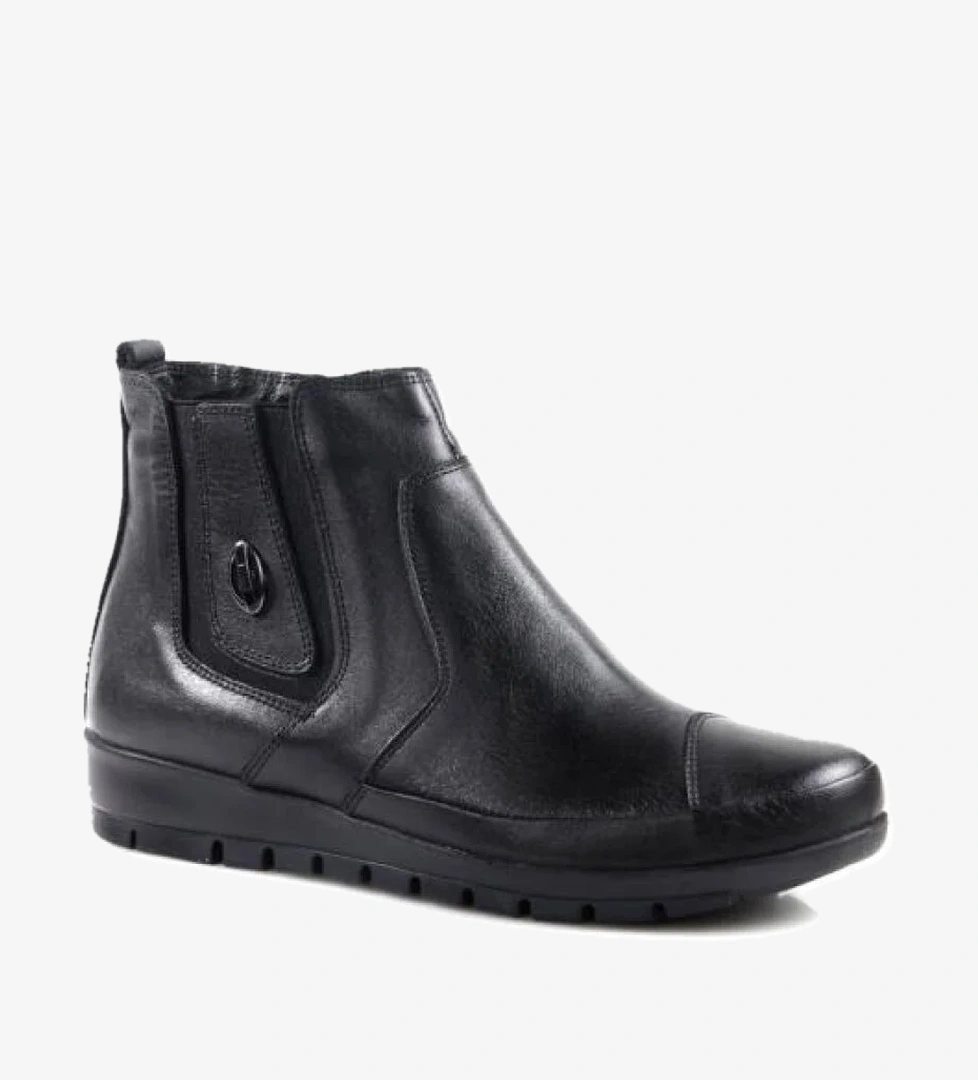 Scavia 02661 Orto Pedik Kadın Anne Hakiki Deri Bot - Görsel 1