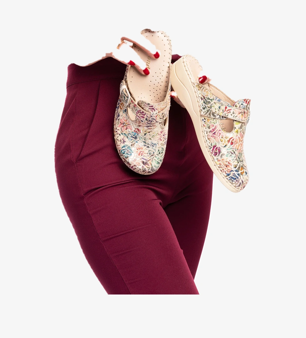 Gondol Kadın Hakiki Deri Ortopedik Sabo Terlik yprk.707 - Görsel 1